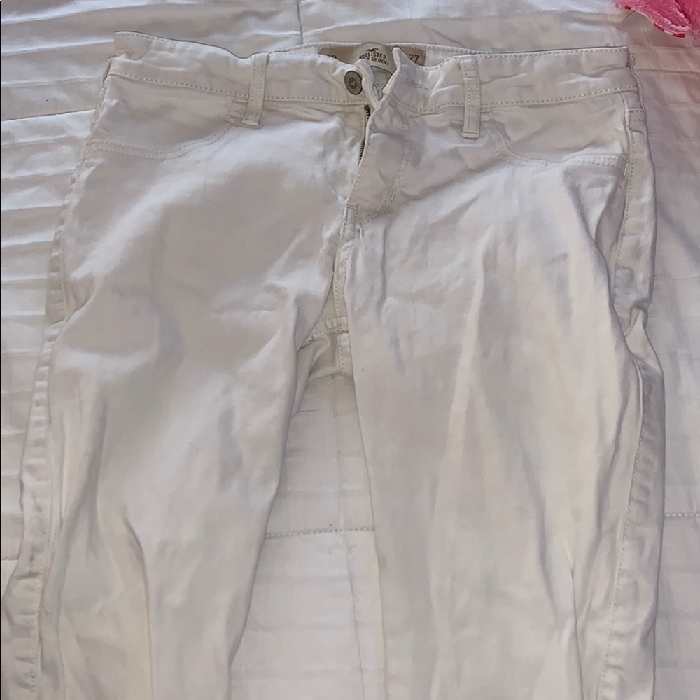 Hollister white jeans